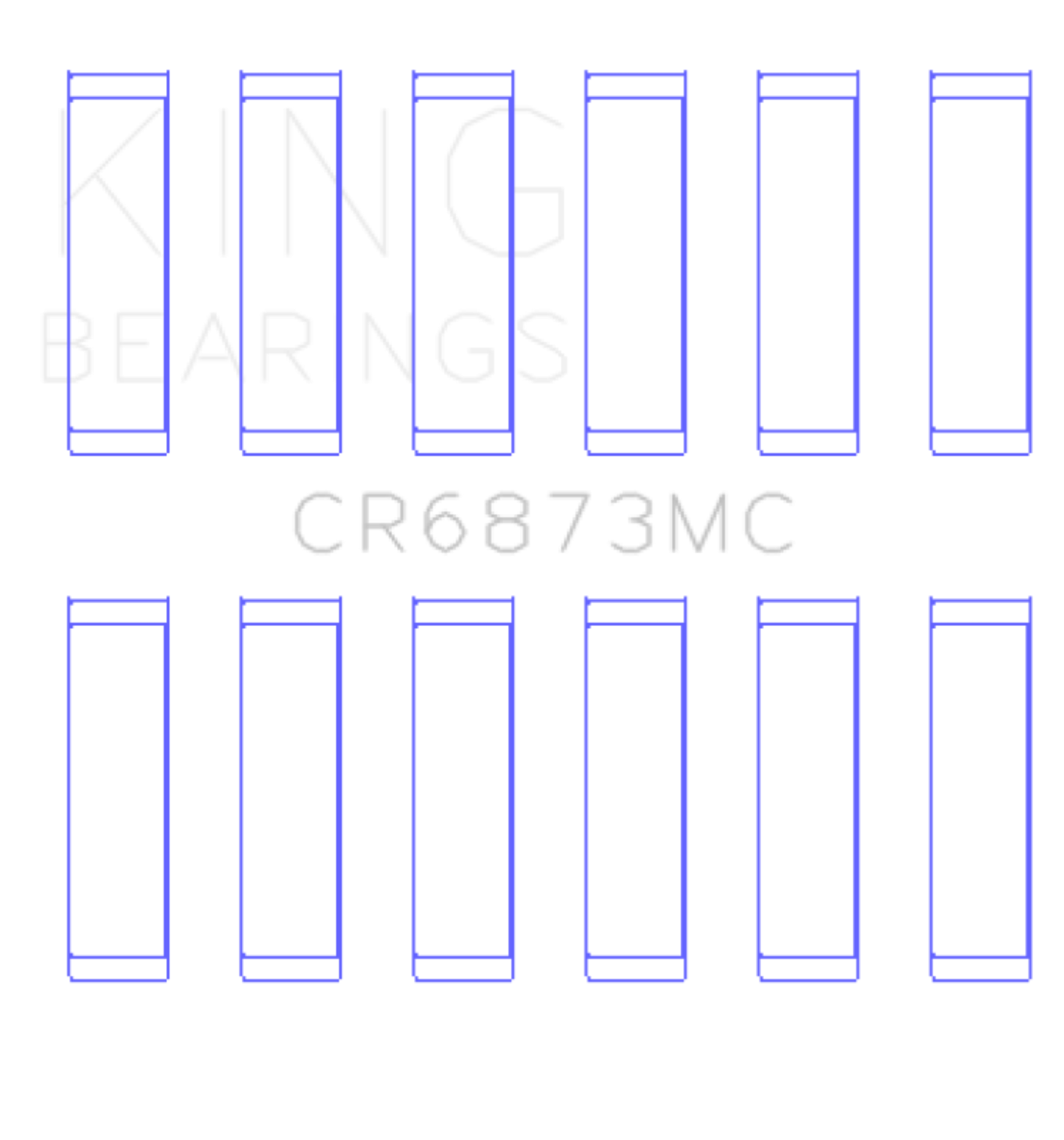 Picture of King Engine Bearings KING Connecting Rod Bearings - CR6873MC0.5