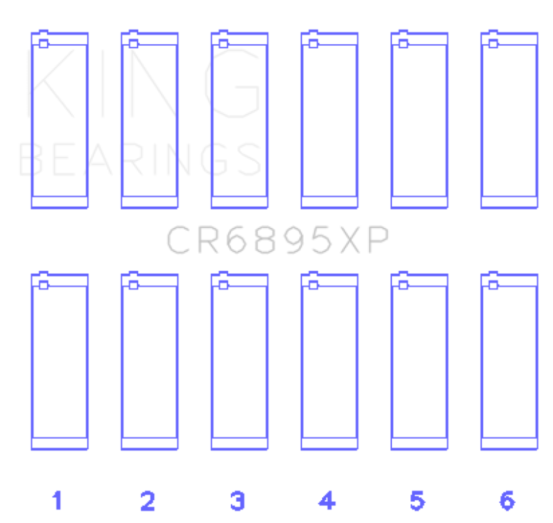 Picture of King Engine Bearings KING Connecting Rod Bearings - CR6895XP.026
