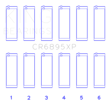 Picture of King Engine Bearings KING Connecting Rod Bearings - CR6895XP.026