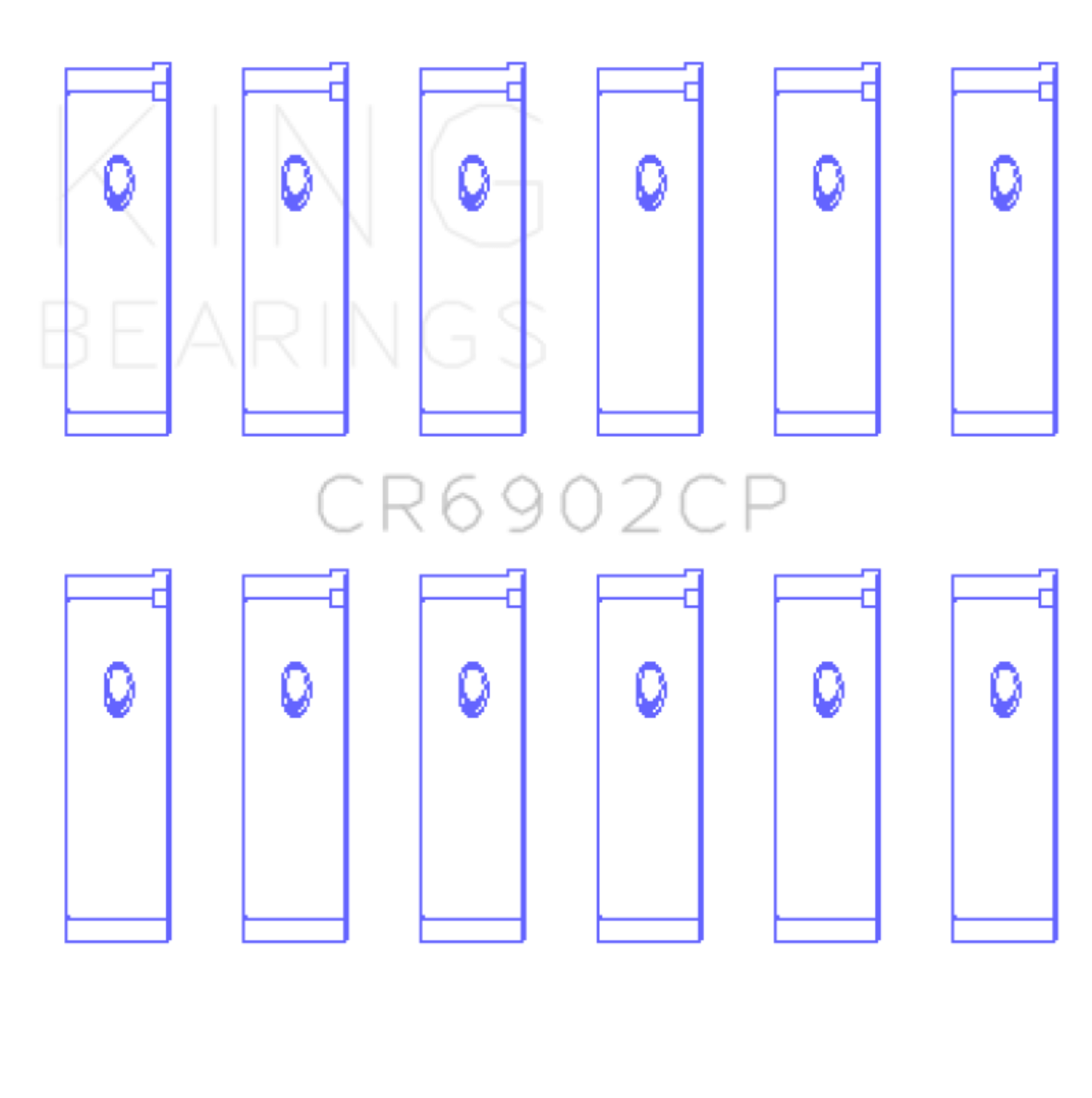 Picture of King Engine Bearings KING Connecting Rod Bearings - CR6902CP0.25