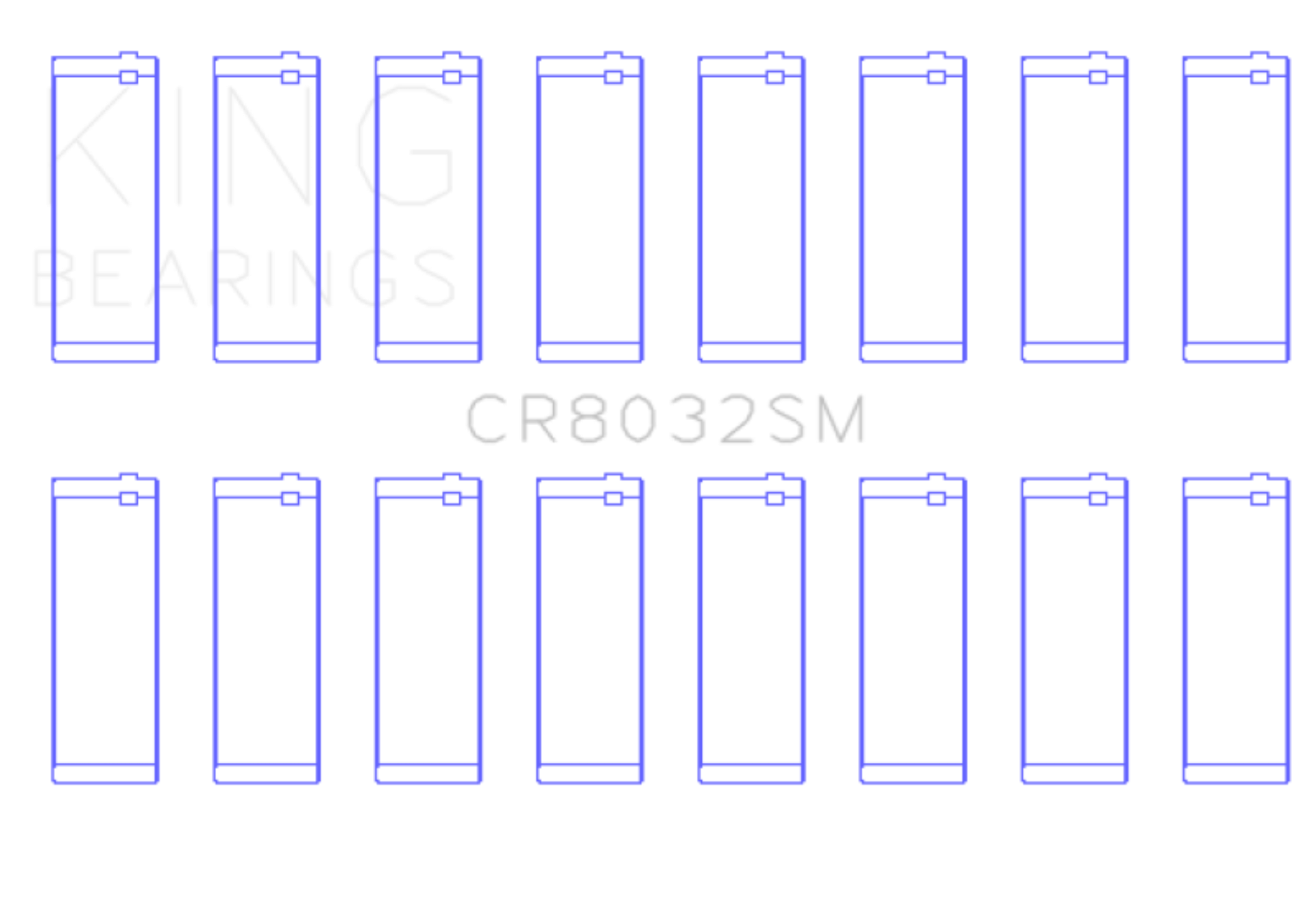 Picture of King Engine Bearings KING Connecting Rod Bearings - CR8032SM1.0