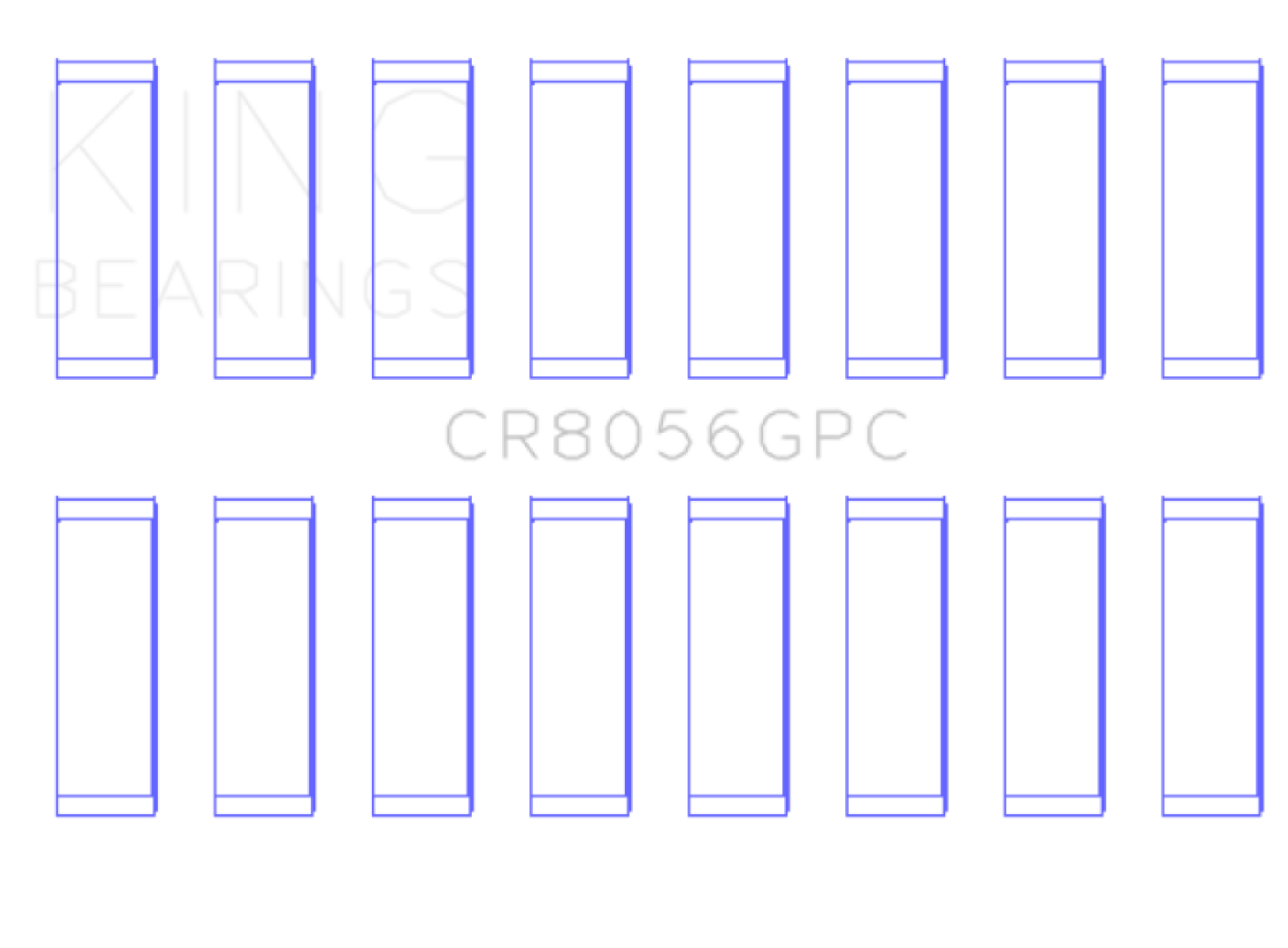 Picture of King Engine Bearings KING Connecting Rod Bearings - CR8056GPC