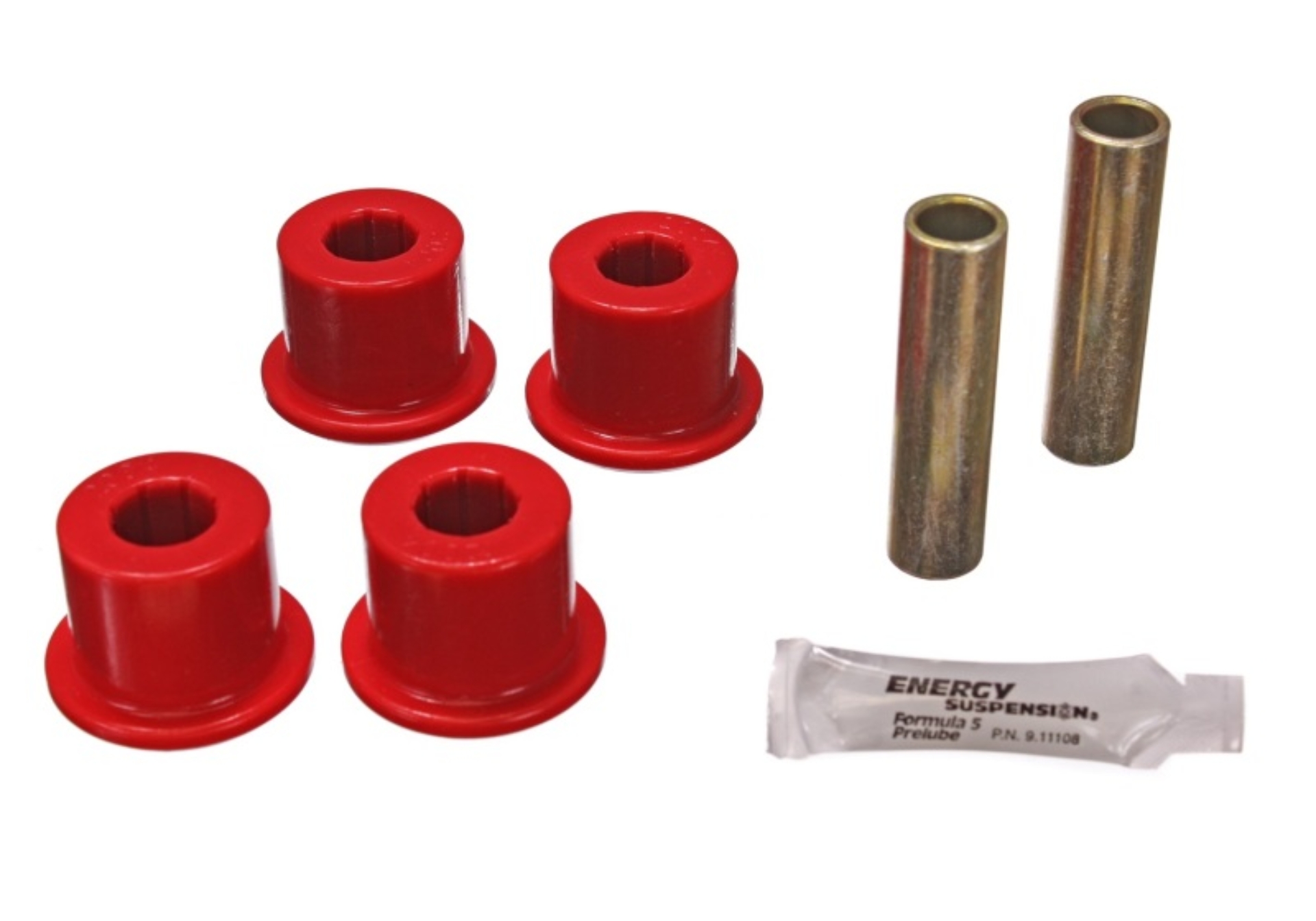 Picture of Energy Suspension ES Spring/Shackle Bush-Red Rear Bushing Kits - 3.2126R