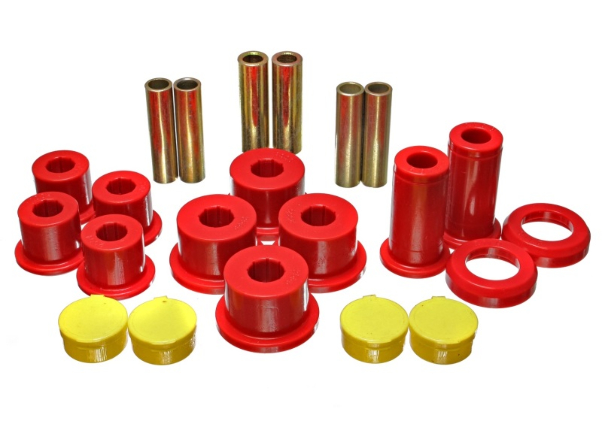 Picture of Energy Suspension ES Spring/Shackle Bush-Red Rear Bushing Kits - 3.2142R