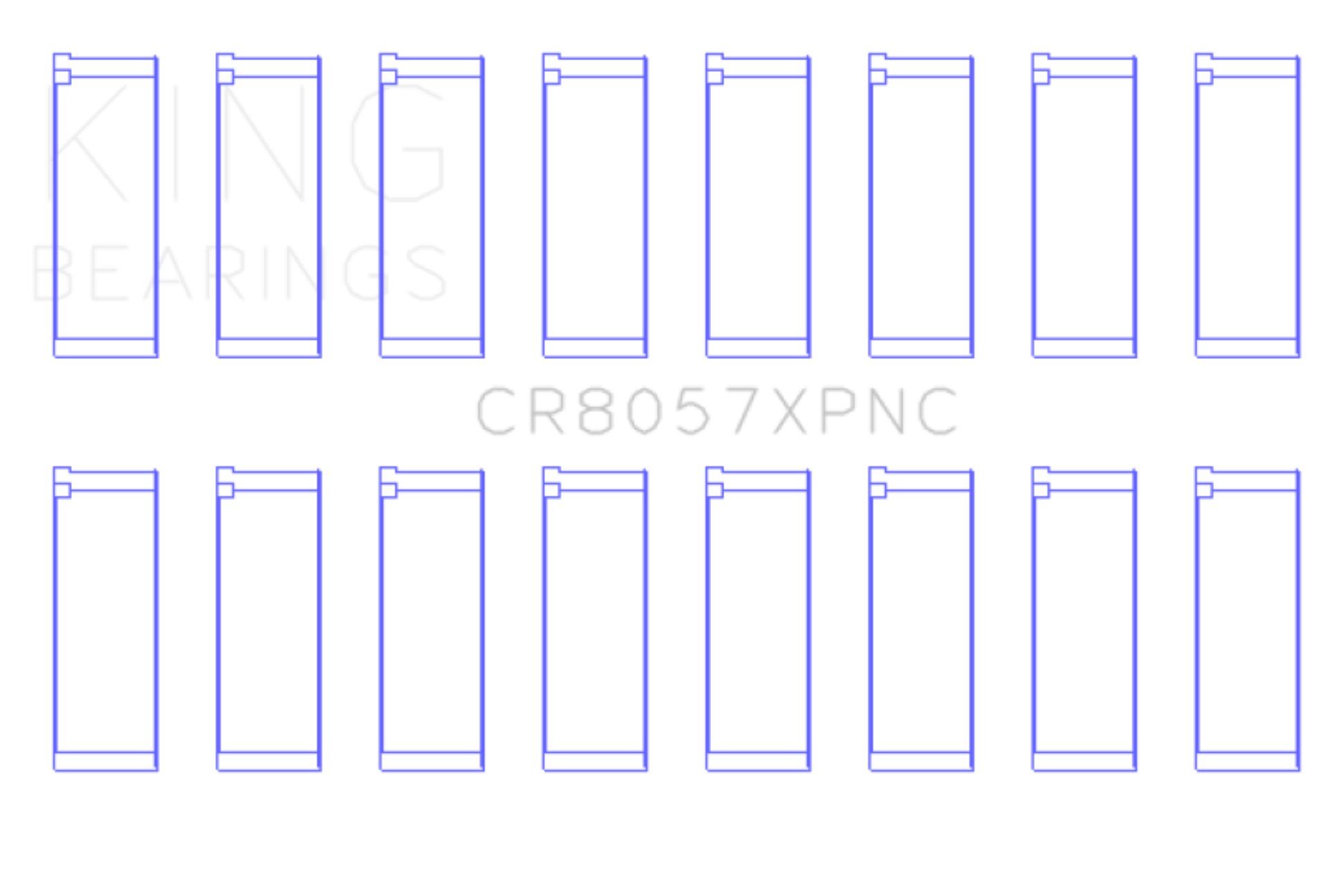 Picture of King Engine Bearings KING Connecting Rod Bearings - CR8057XPNC