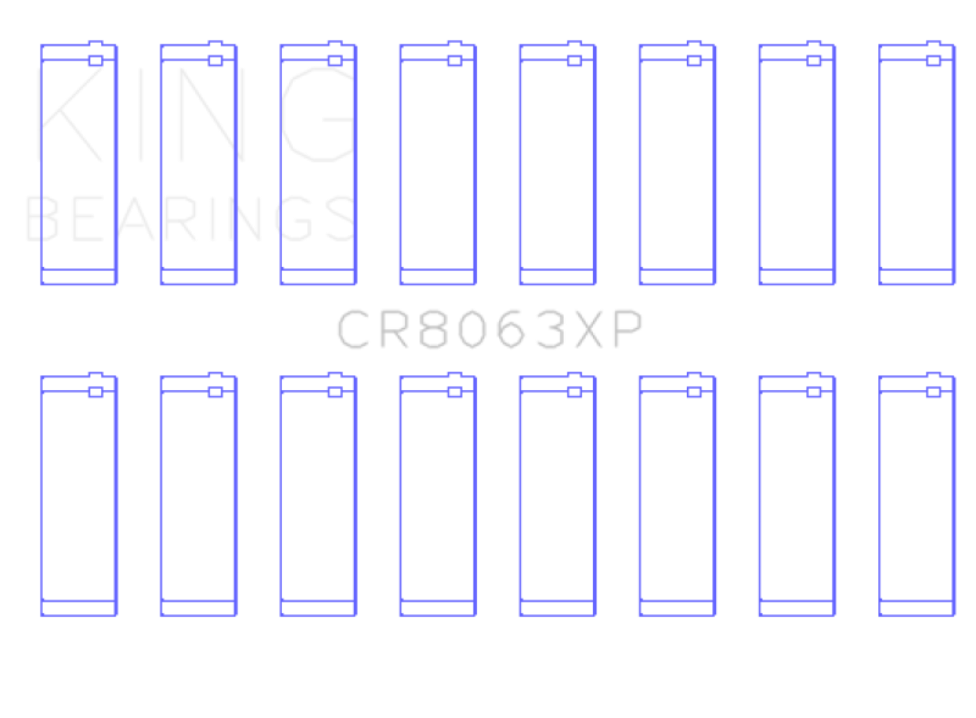 Picture of King Engine Bearings KING Connecting Rod Bearings - CR8063XP
