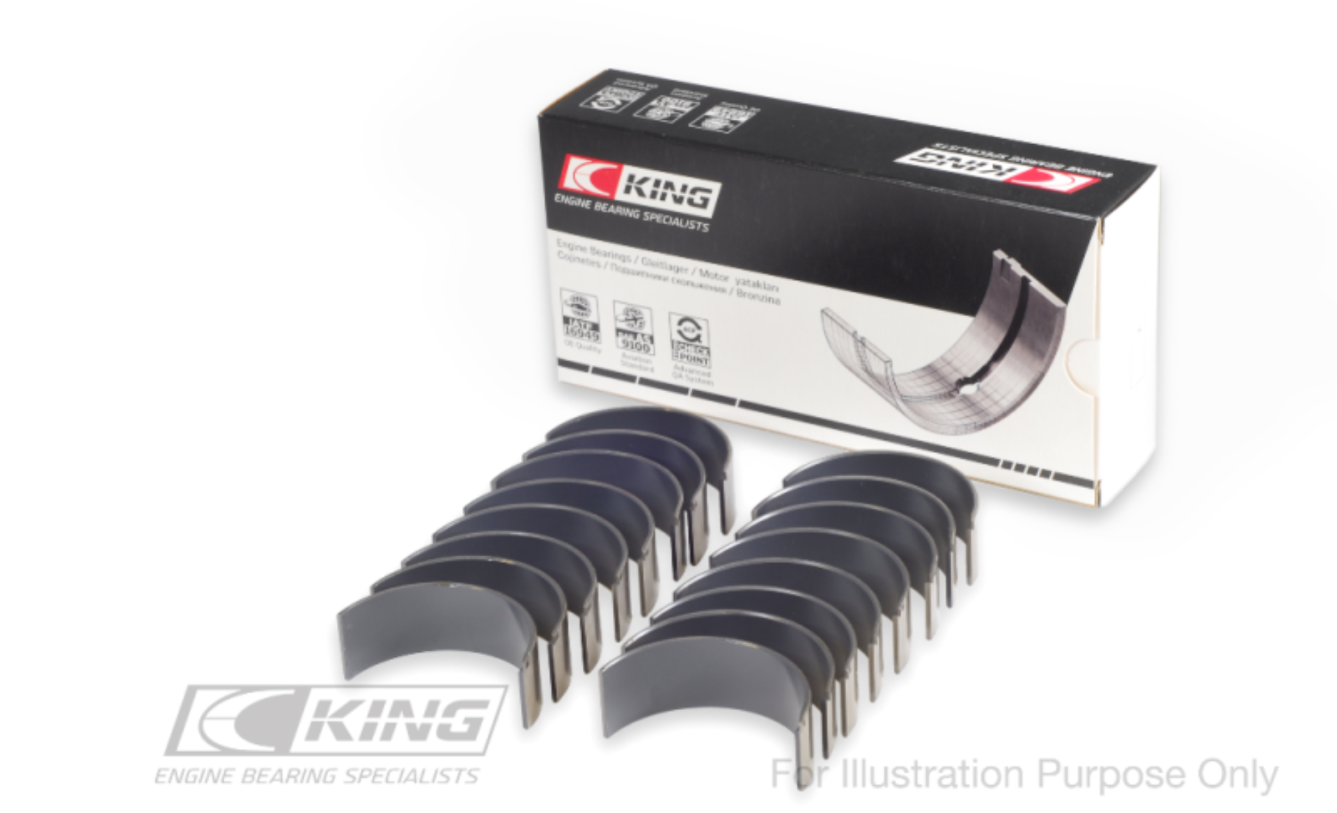 Picture of King Engine Bearings KING Connecting Rod Bearings - CR868MC0.5
