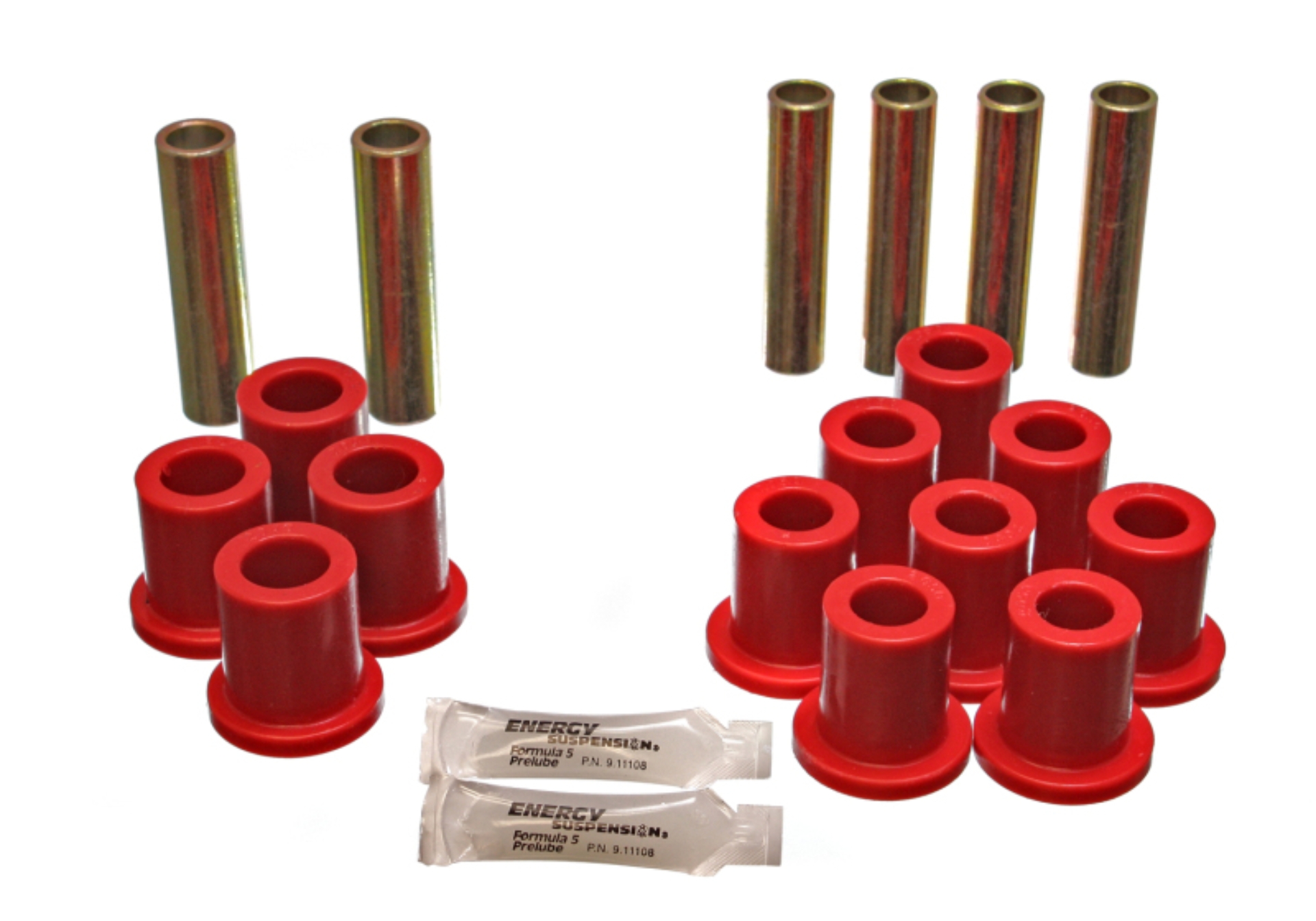 Picture of Energy Suspension ES Spring/Shackle Bush-Red Rear Bushing Kits - 4.2103R