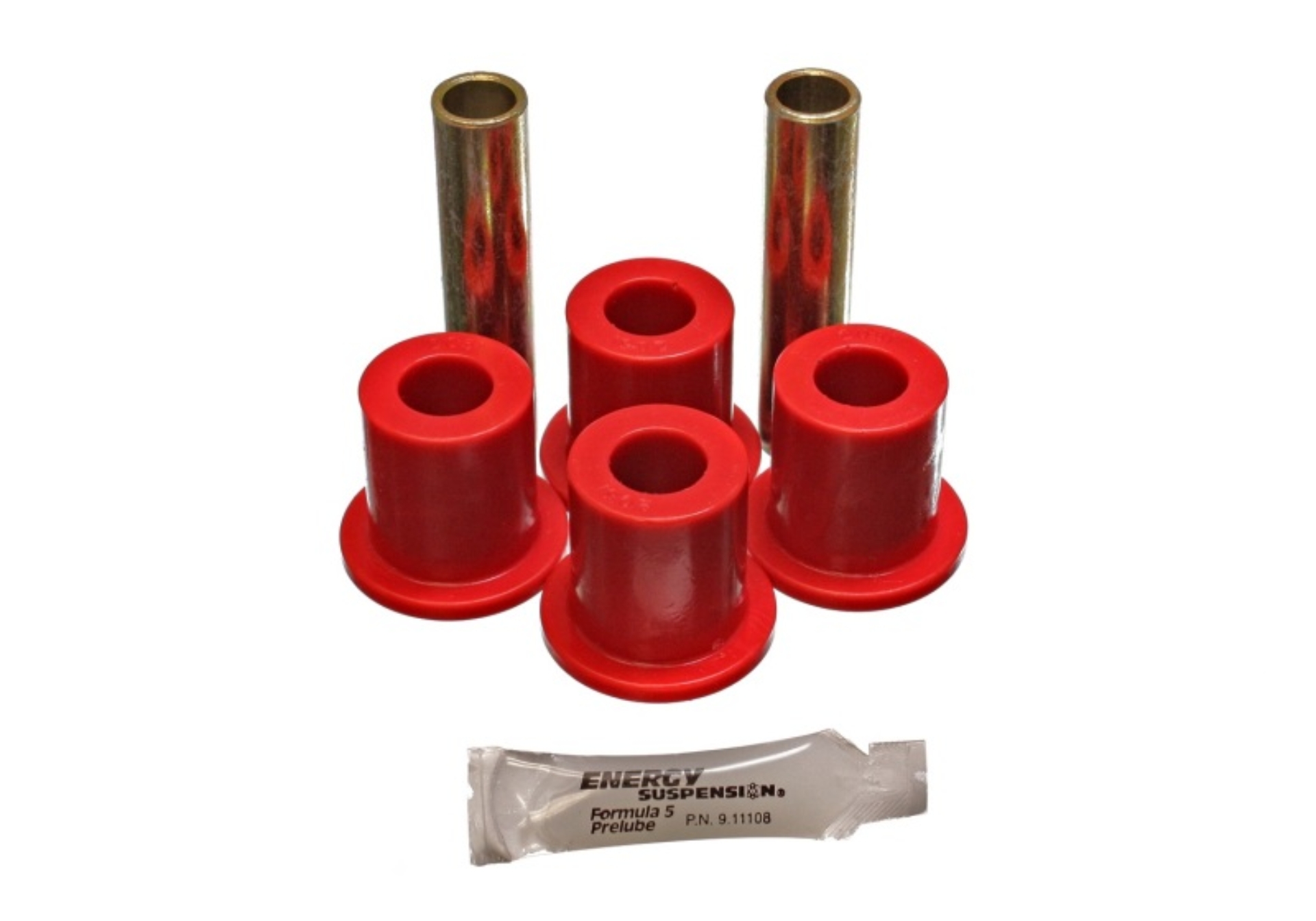 Picture of Energy Suspension ES Spring/Shackle Bush-Red Rear Bushing Kits - 4.2128R