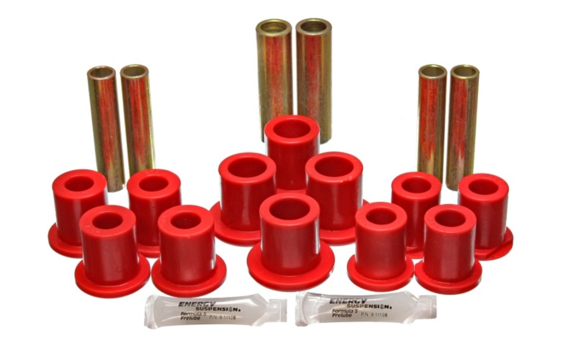 Picture of Energy Suspension ES Spring/Shackle Bush-Red Rear Bushing Kits - 4.2145R