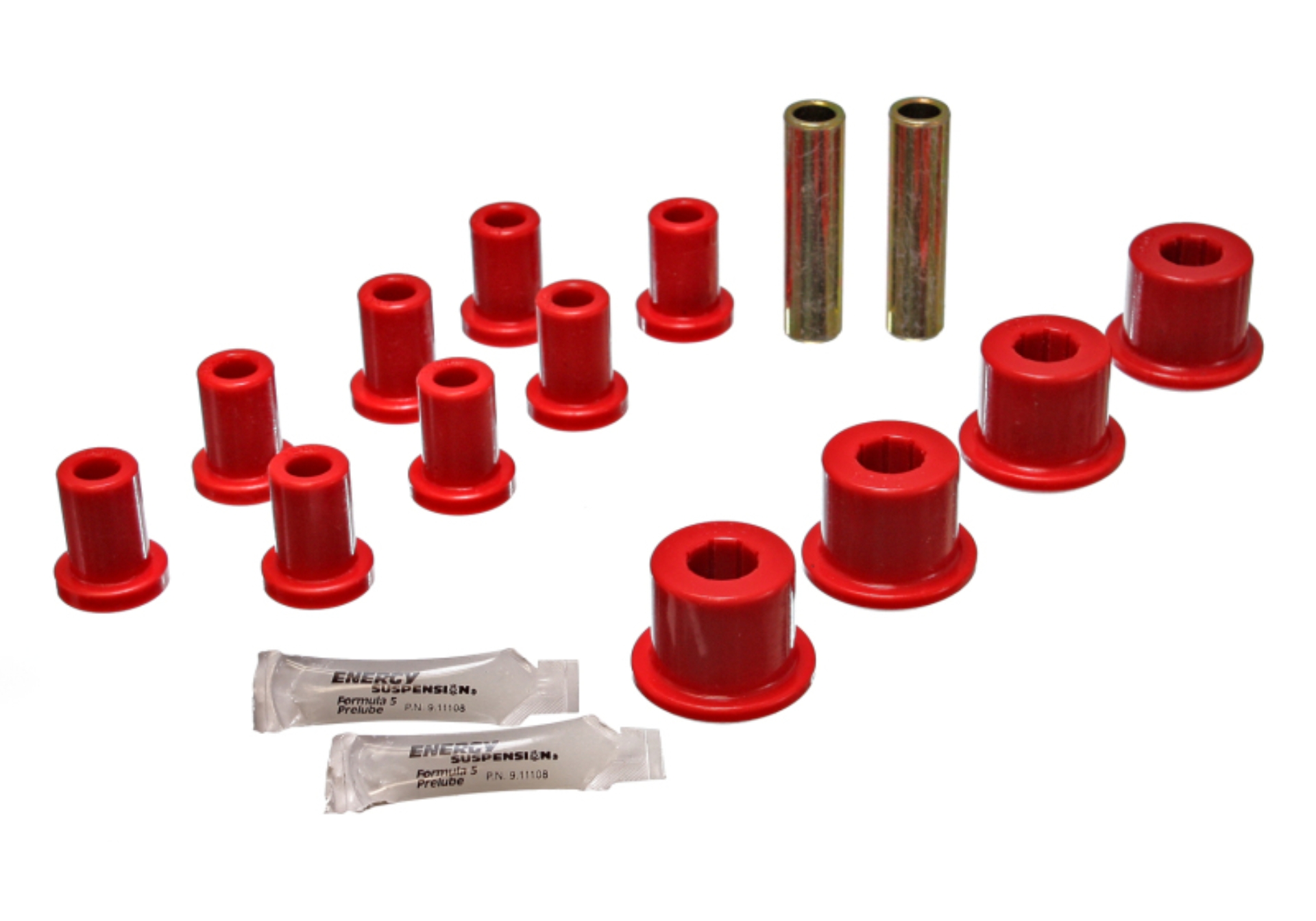 Picture of Energy Suspension ES Spring/Shackle Bush-Red Rear Bushing Kits - 5.2105R