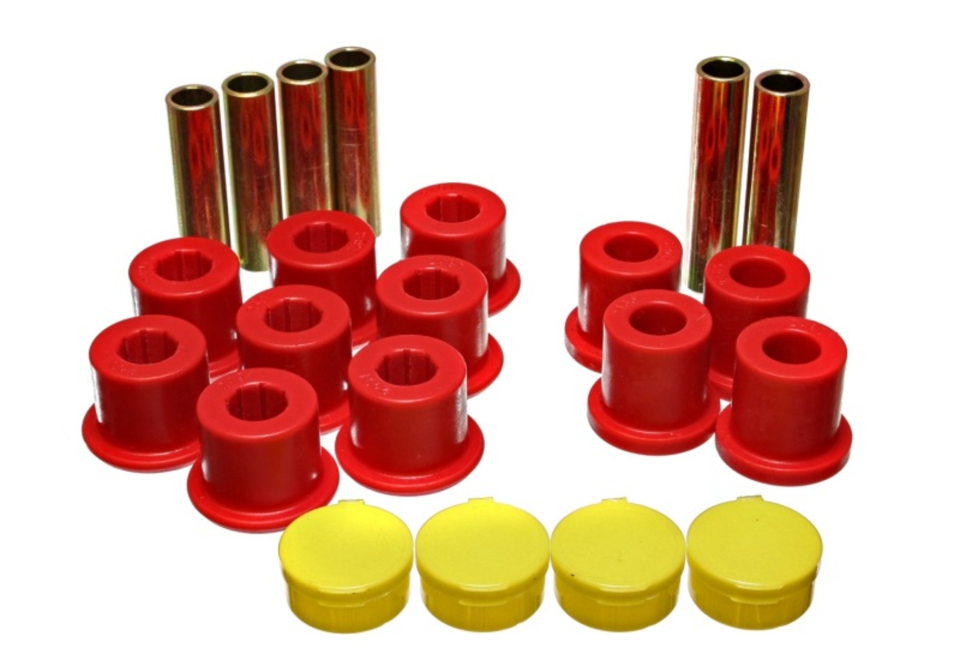 Picture of Energy Suspension ES Spring/Shackle Bush-Red Rear Bushing Kits - 5.2114R