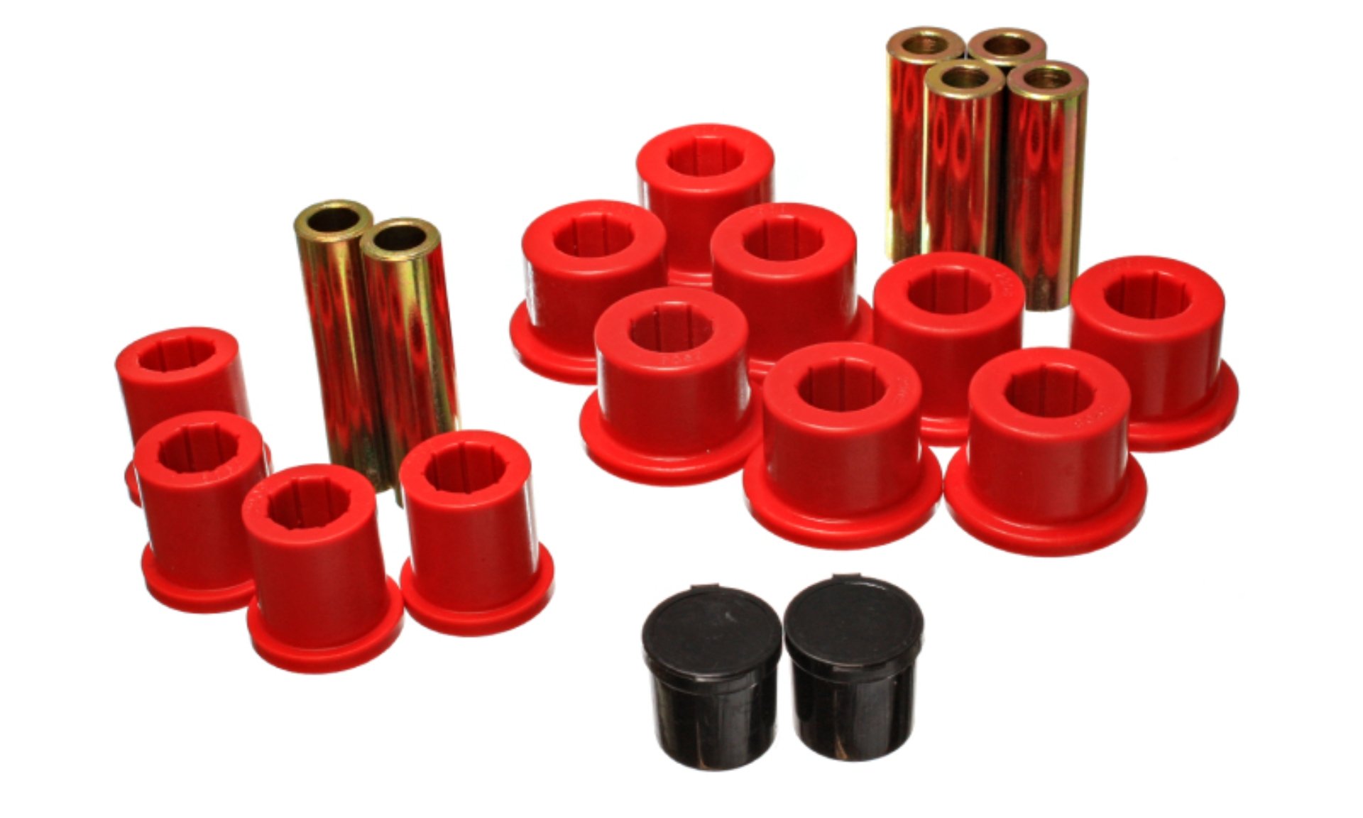 Picture of Energy Suspension ES Spring/Shackle Bush-Red Rear Bushing Kits - 5.2118R