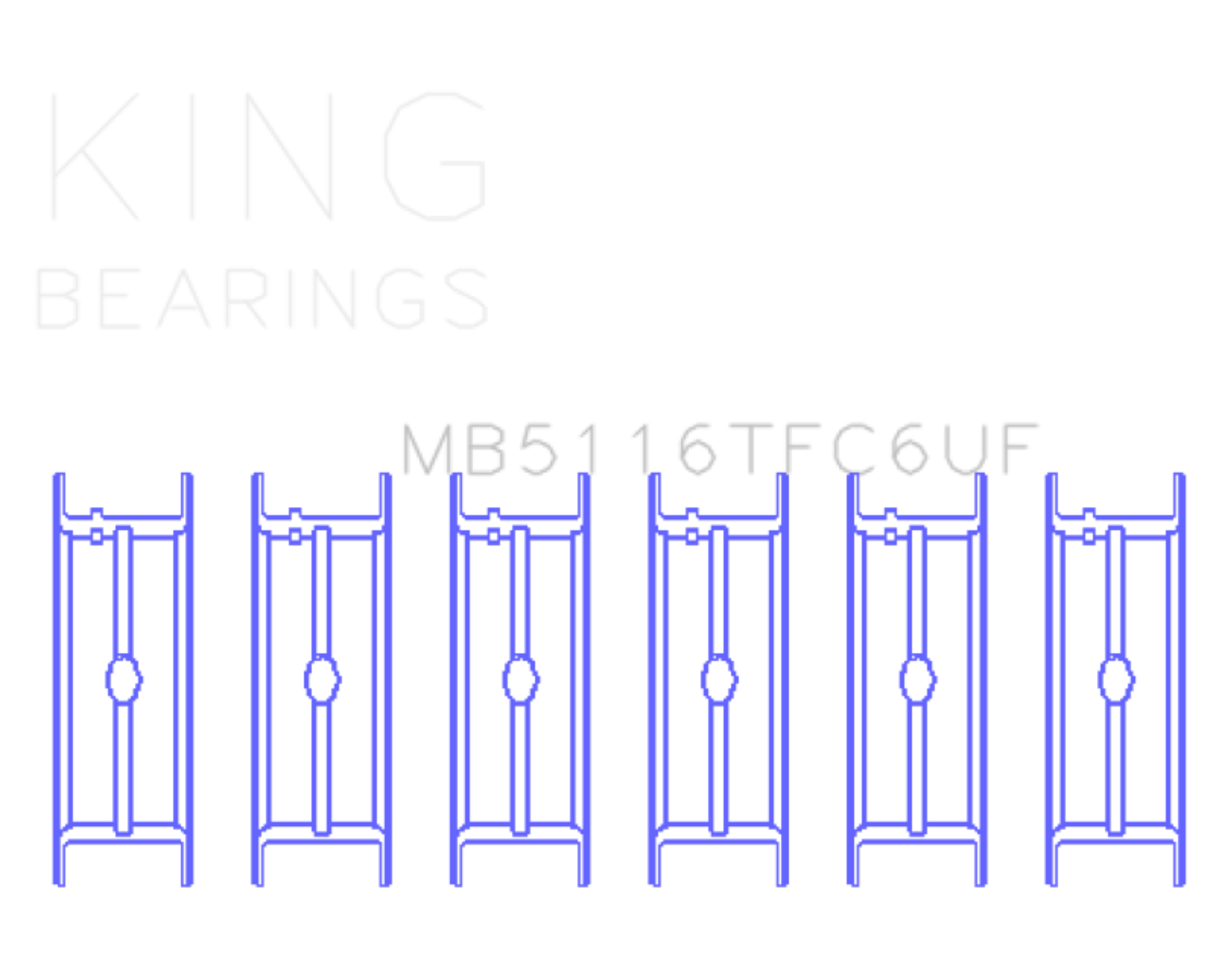 Picture of King Engine Bearings KING Main Bearings - MB5116TFC6UF