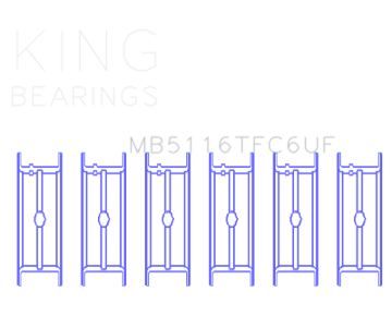 Picture of King Engine Bearings KING Main Bearings - MB5116TFC6UF