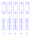 Picture of King Engine Bearings KING Main Bearings - MB5243XPC.026