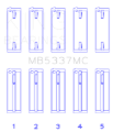Picture of King Engine Bearings KING Main Bearings - MB5337MC0.25