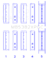 Picture of King Engine Bearings KING Main Bearings - MB5382XPGC0.25