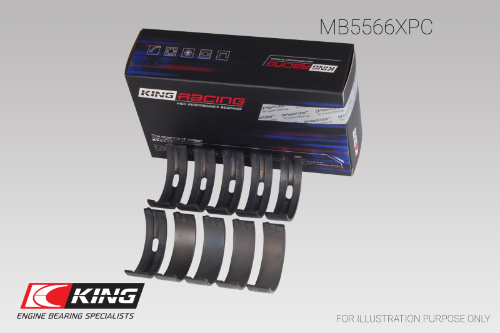 Picture of King Engine Bearings KING Main Bearings - MB5566XPCSTDX