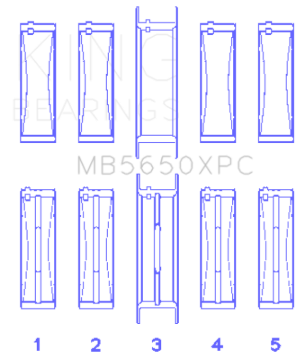 Picture of King Engine Bearings KING Main Bearings - MB5650XPC