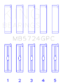 Picture of King Engine Bearings KING Main Bearings - MB5724GPC.026
