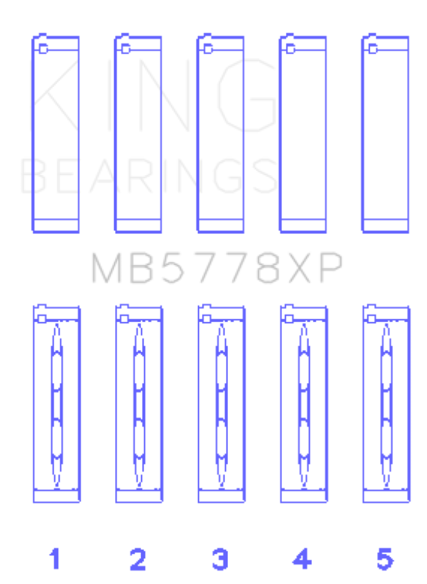 Picture of King Engine Bearings KING Main Bearings - MB5778XP.026