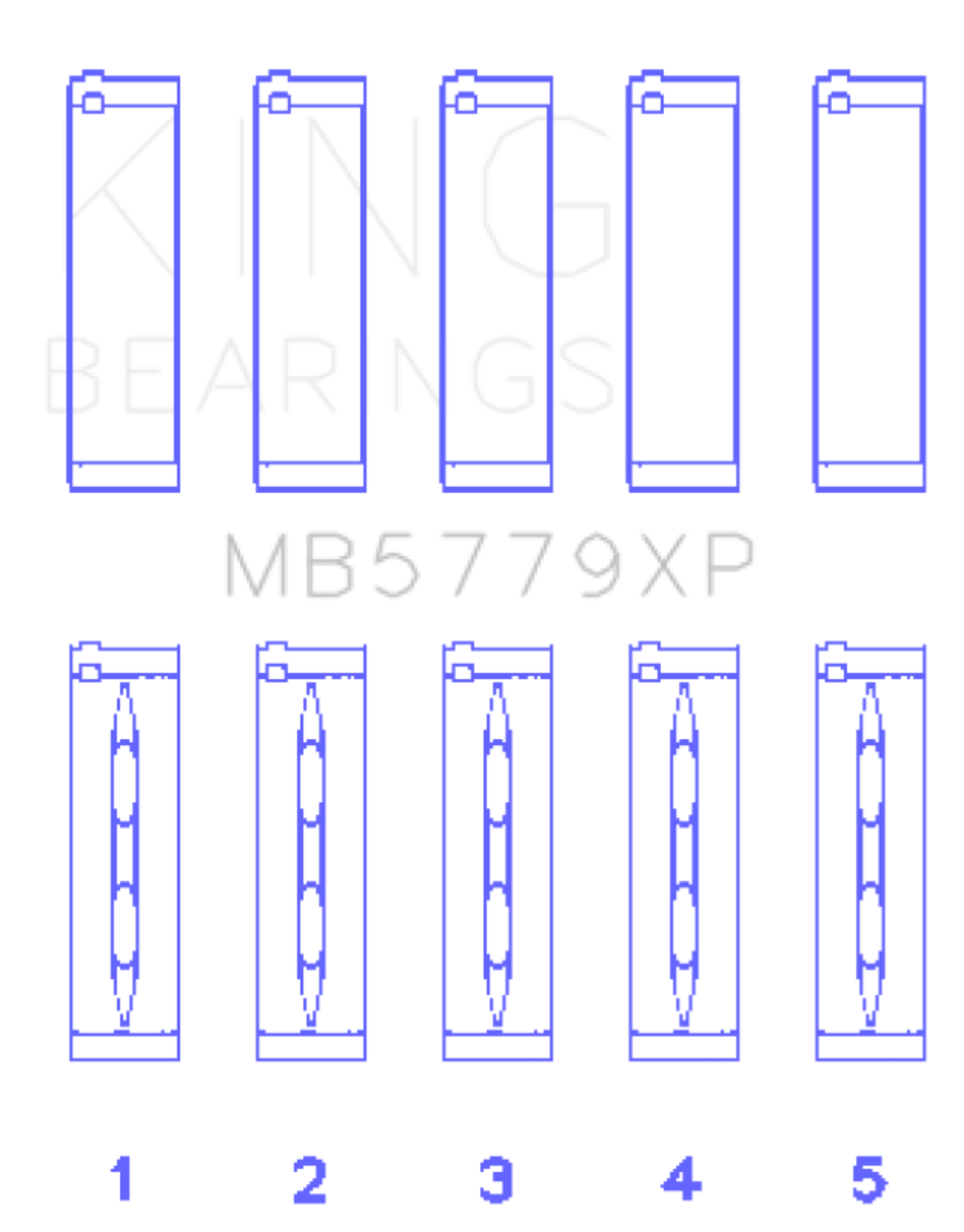 Picture of King Engine Bearings KING Main Bearings - MB5779XP.026