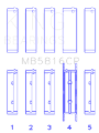 Picture of King Engine Bearings KING Main Bearings - MB5816CP