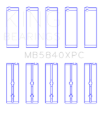 Picture of King Engine Bearings KING Main Bearings - MB5840XPC