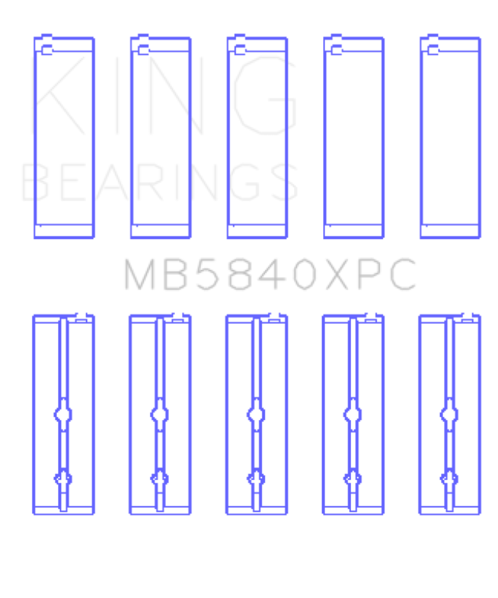 Picture of King Engine Bearings KING Main Bearings - MB5840XPC