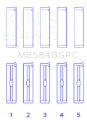 Picture of King Engine Bearings KING Main Bearings - MB5848GPC