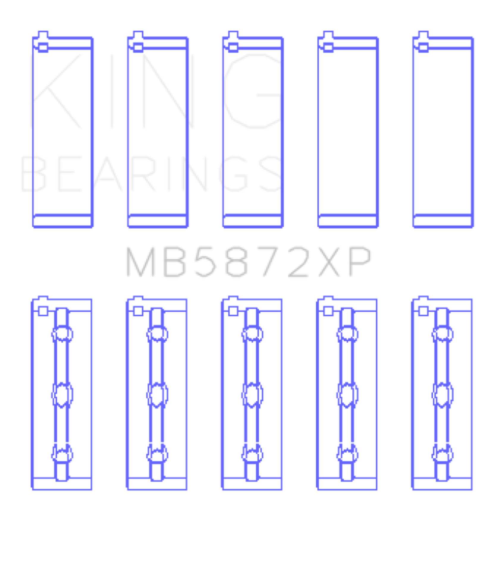 Picture of King Engine Bearings KING Main Bearings - MB5872XP