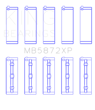 Picture of King Engine Bearings KING Main Bearings - MB5872XP.026