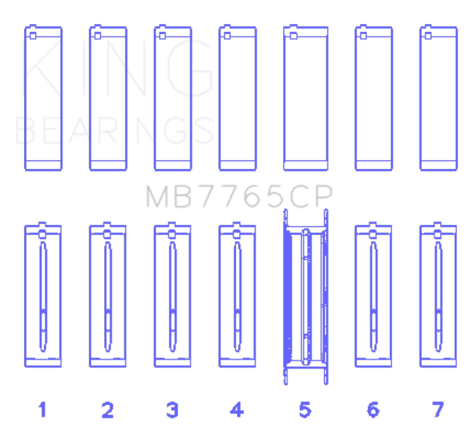 Picture of King Engine Bearings KING Main Bearings - MB7765CP