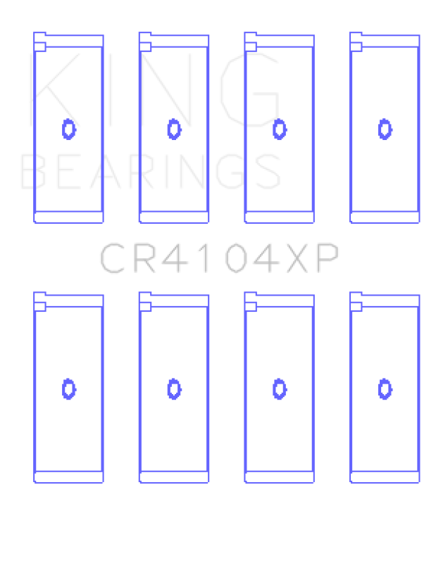 Picture of King Engine Bearings KING Performance Rod Bearings - CR4104XP0.5