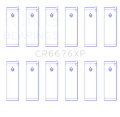 Picture of King Engine Bearings KING Performance Rod Bearings - CR6676XP0.25