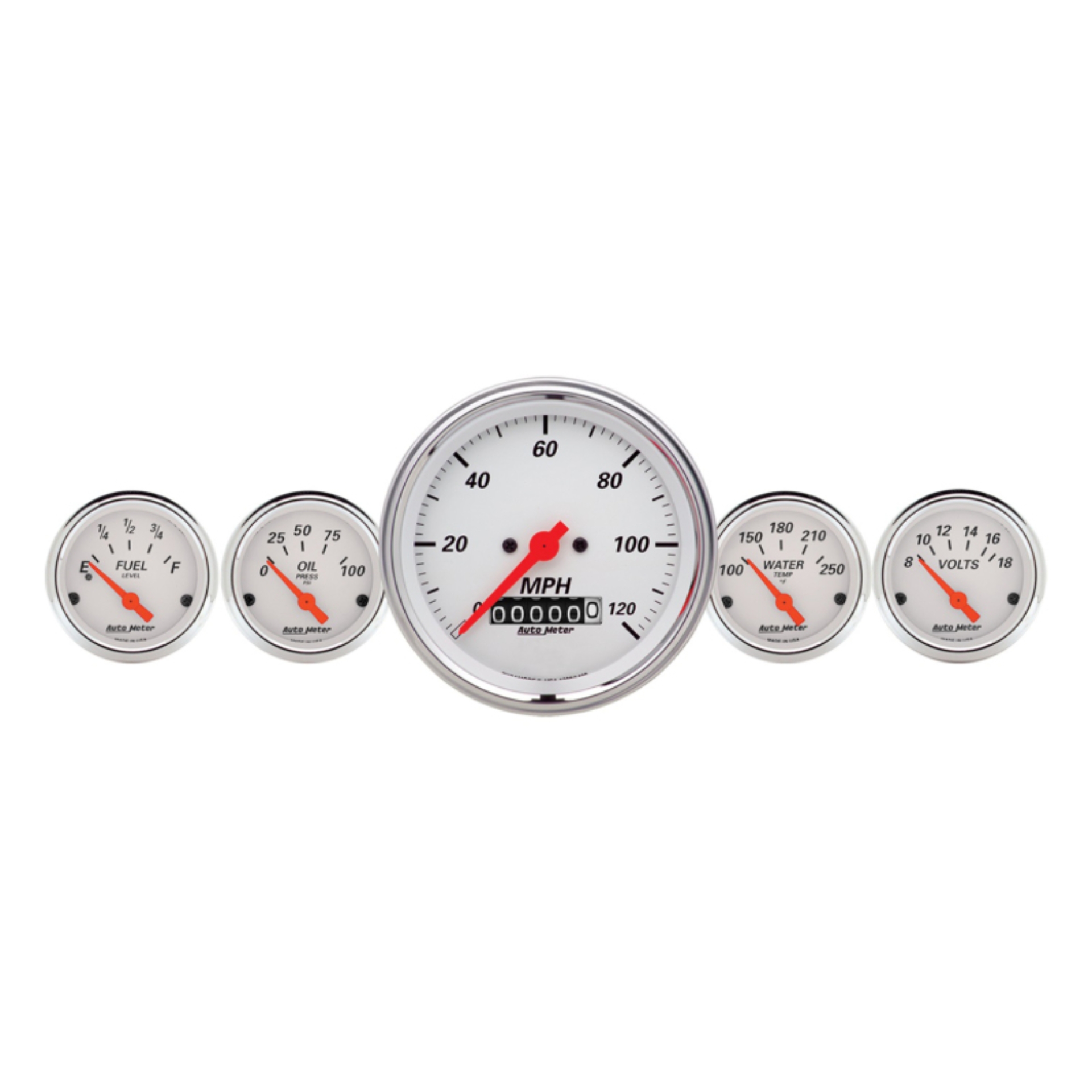 Picture of AutoMeter AM Arctic White Gauges - 1340