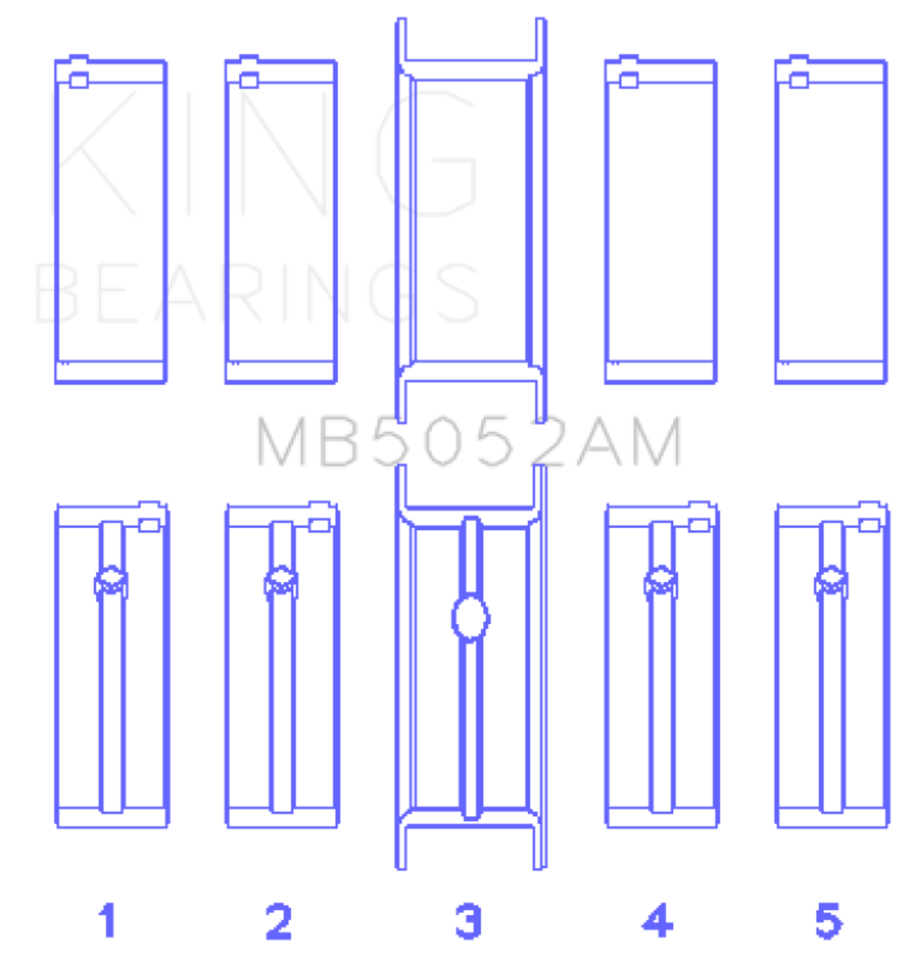 Picture of King Engine Bearings KING Main Bearings - MB5052AM