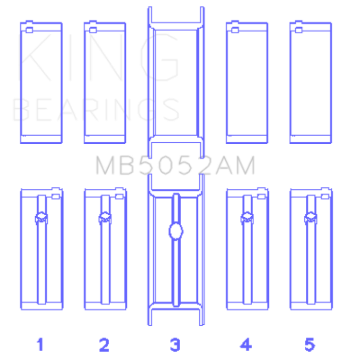 Picture of King Engine Bearings KING Main Bearings - MB5052AM0.75