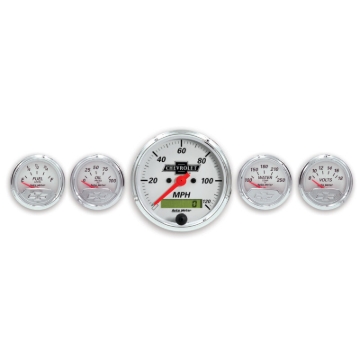 Picture of AutoMeter AM Arctic White Gauges - 1302-00408