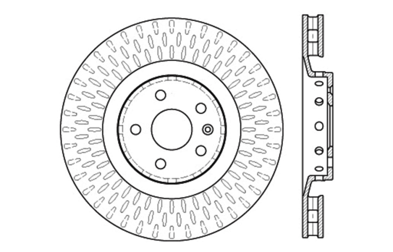 Picture of Sport Drilled & Slotted Brake Rotor; Front Left