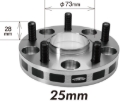 Picture of Project Kics PJK Wide Tread Spacers Wheel Spacers & Adapters - W6325W1WTS