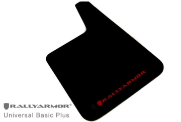 Picture of Rally Armor RAL Basic Blk Flap/Red Logo Mud Flaps - MF20-BAS-RD
