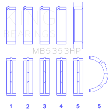 Picture of King Engine Bearings KING Performance Main Bearings - MB5353HP.026