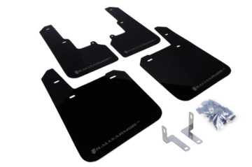 Picture of Rally Armor RAL UR Blk Flap/Grey Logo Mud Flaps - MF36-UR-BLK/GRY