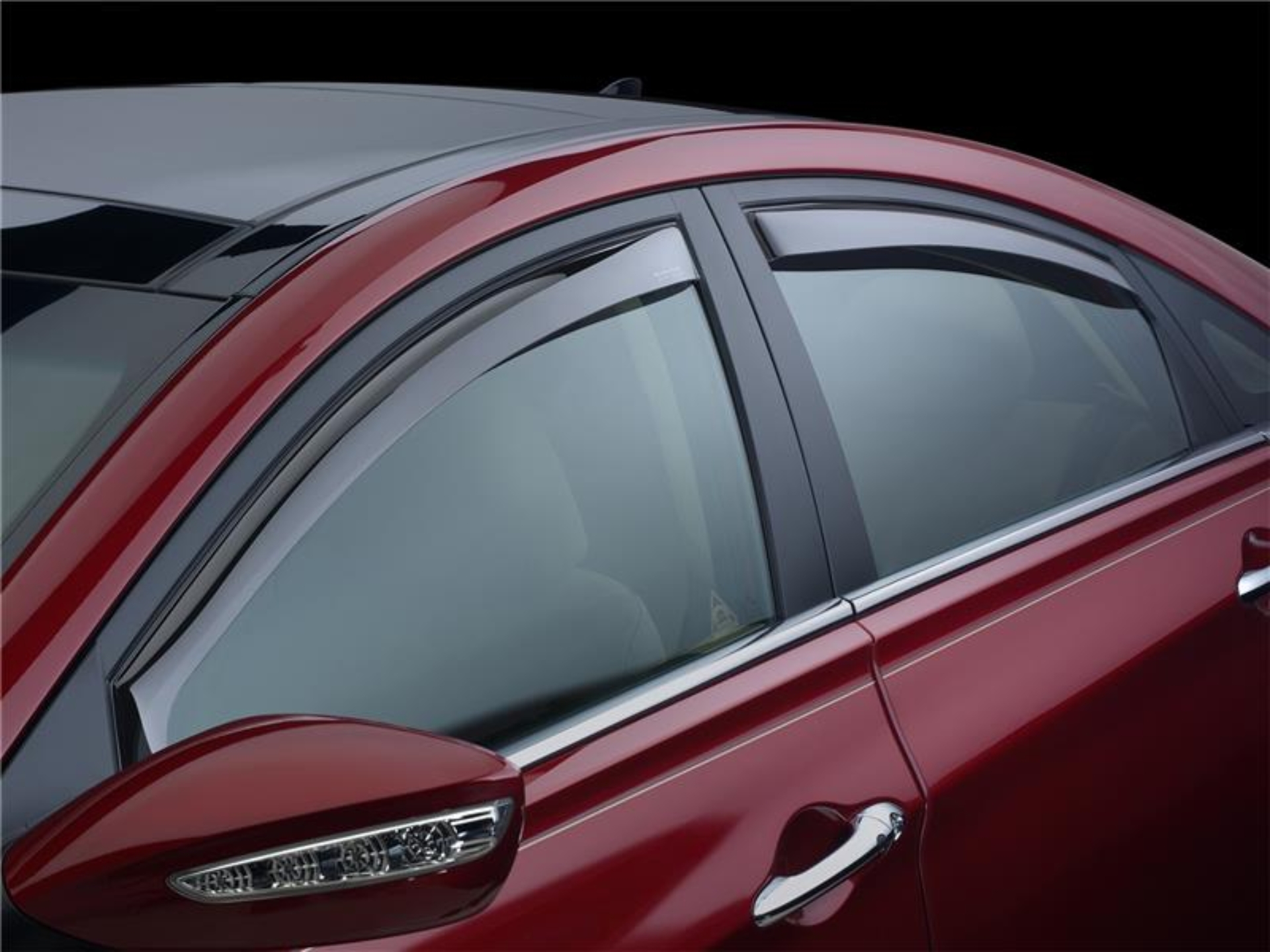 Picture of WeatherTech WT Deflector-Cmbo-Lght Smk Wind Deflectors - 72443