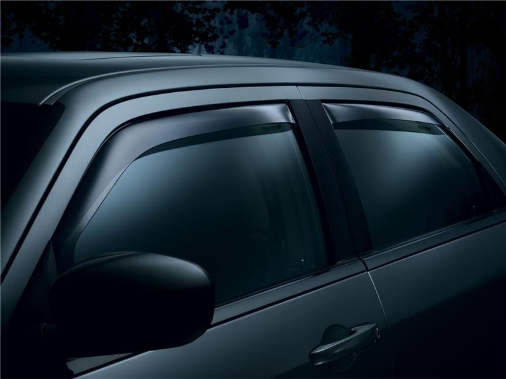 Picture of WeatherTech WT Deflector-Cmbo-Drk Smk Wind Deflectors - 82389
