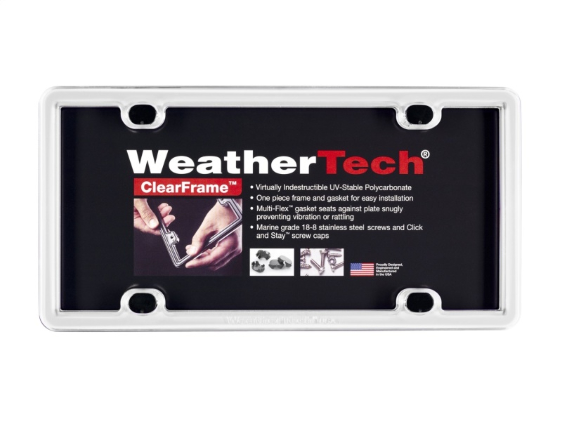 Picture of WeatherTech WT ClearFrame License Frame - 8ALPCF8