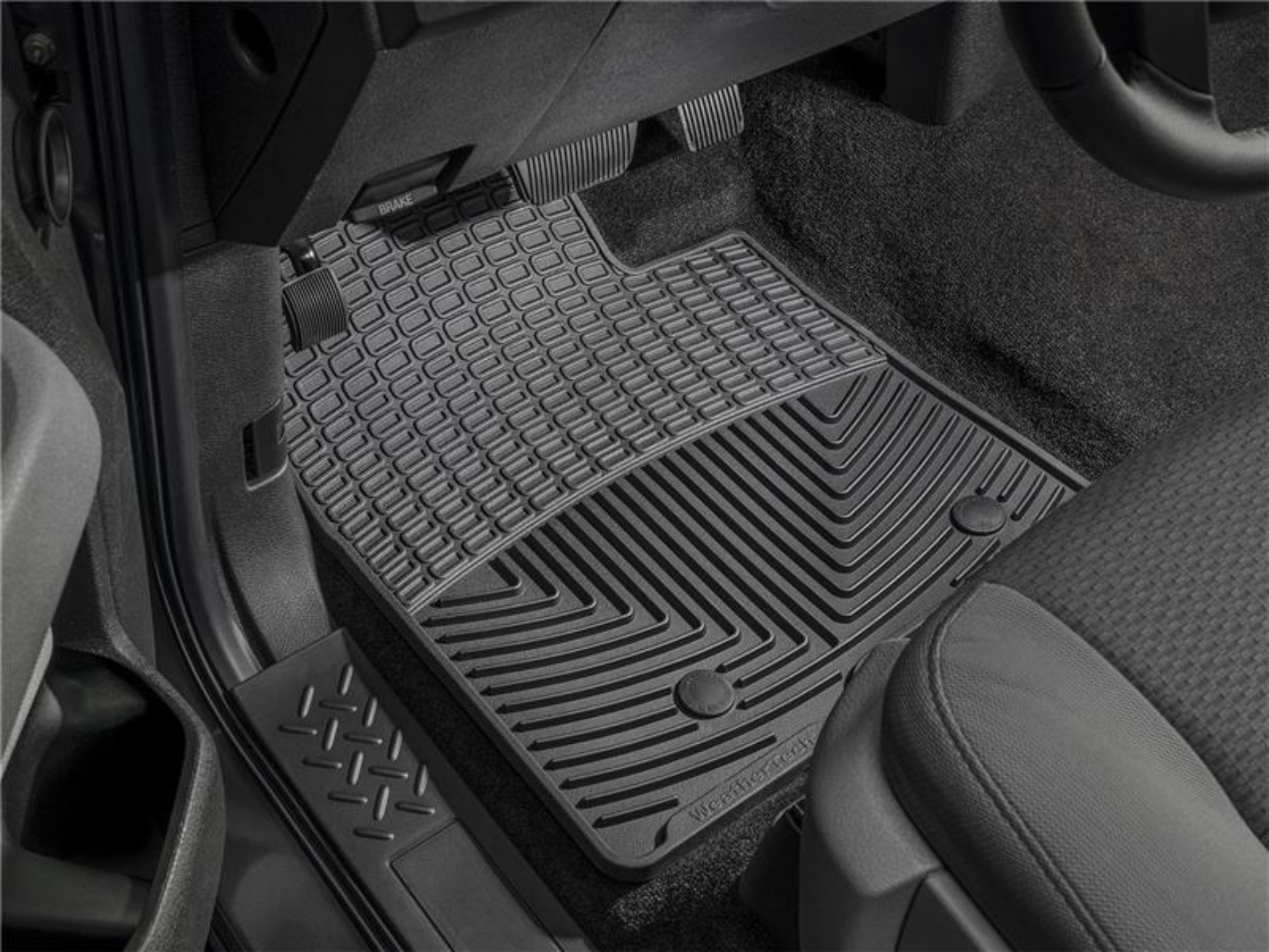 Picture of WeatherTech 04+ Mazda Mazda 3 Front Rubber Mats - Black