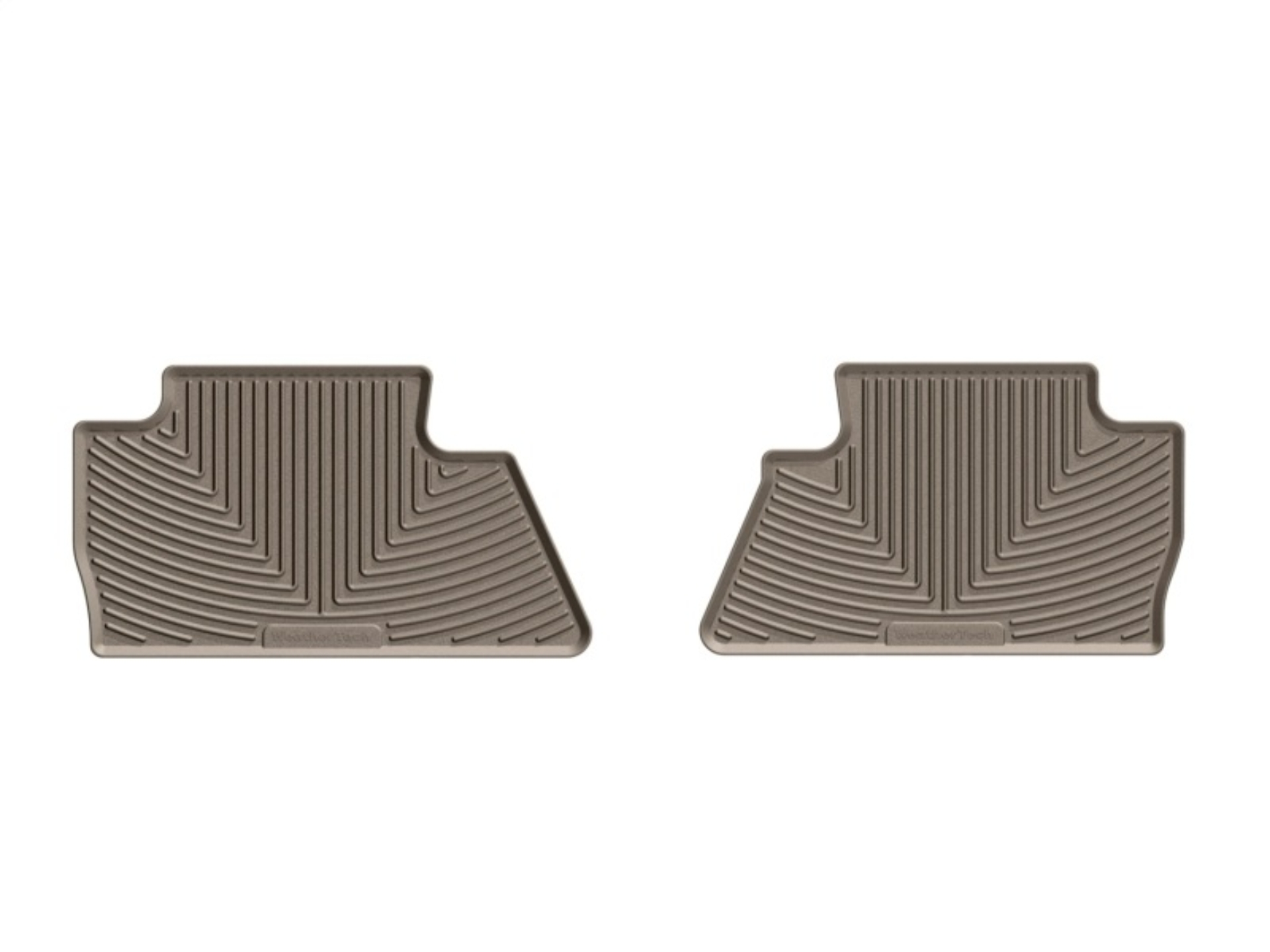 Picture of WeatherTech 14+ Chevrolet Silverado Rear Rubber Mats - Black